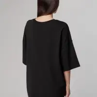 Футболка унисекс оверсайз Crosstown, черная, размер M