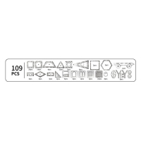 Конструктор магнитный «Магические фигуры», 109 деталей Конструктор магнитный «Магические фигуры», 109 деталей