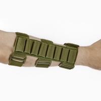 Патронташ охотничий на руку, нейлон, на 8 патронов, хаки Патронташ охотничий на руку, нейлон, на 8 патронов, хаки
