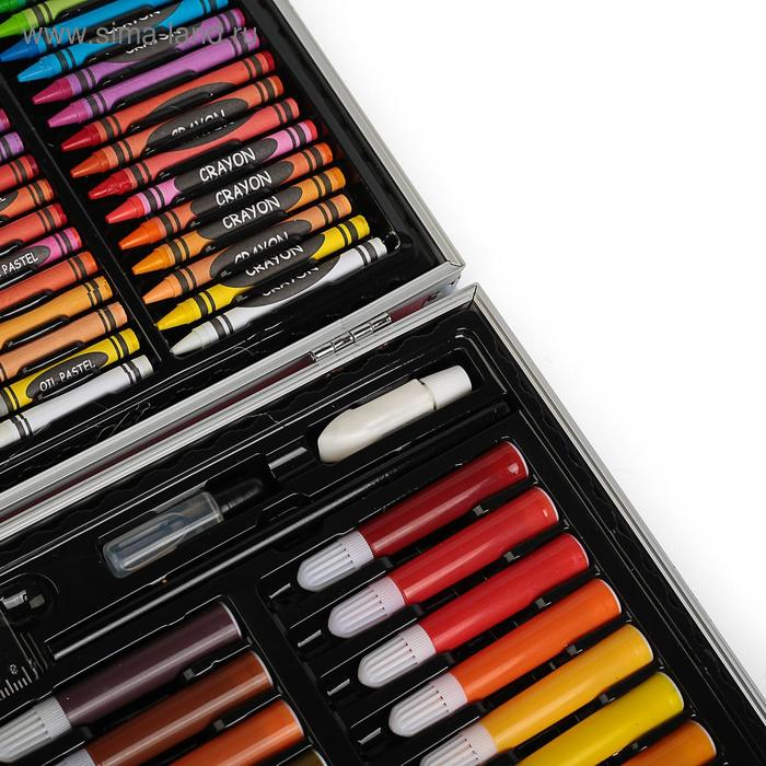 Набор для рисования, в чемоданчике ПВХ, розовый Набор для рисования, в чемоданчике ПВХ, розовый