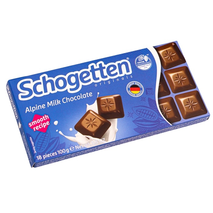 Шоколад Schogetten Alpine Milk Chocolate, 100 г Шоколад Schogetten Alpine Milk Chocolate, 100 г