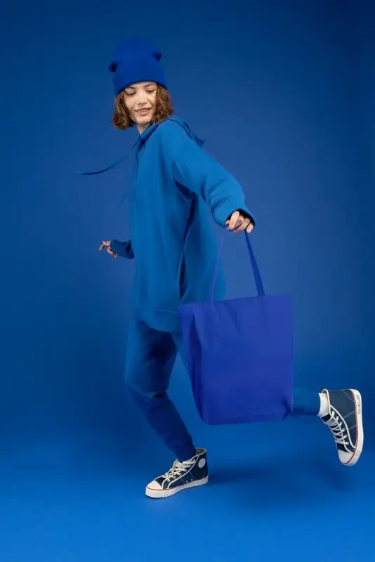 Шопер B5, синий с синими ручками