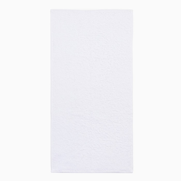 Полотенце махровое Экономь и Я 50*90 см, цв. белый, 100% хлопок, 320 гр/м2