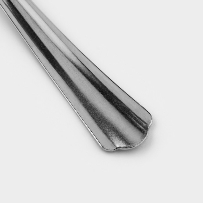 Ложка столовая &laquo;Новинка&raquo;, длина 19,8 см, толщина 1,2 мм, упрощённой обработки, цвет серебряный