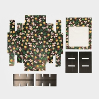 Коробка под 9 конфет с ячейками &laquo;Вкусный новый год&raquo; 14,5 х 14,5 х 3,5 см, Новый год