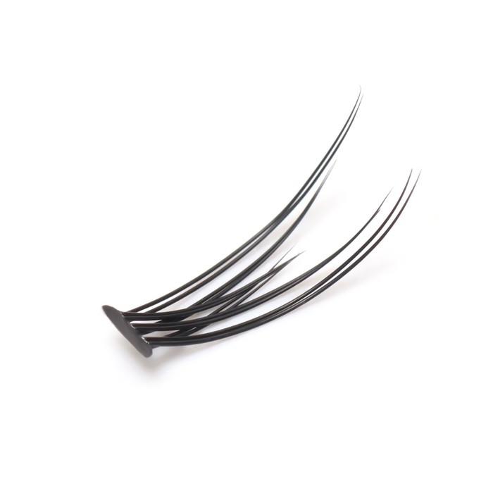 Набор накладных ресниц &laquo;Ласточкин хвост&raquo;, пучки, 10 мм, толщина 0,1 мм, изгиб С, 12 D
