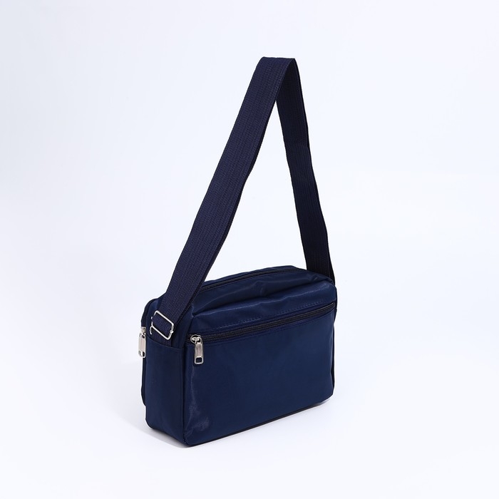 Сумка кросс-боди на молнии, цвет синий