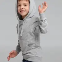 Толстовка с капюшоном детская Kirenga Kids серый меланж, 12 лет