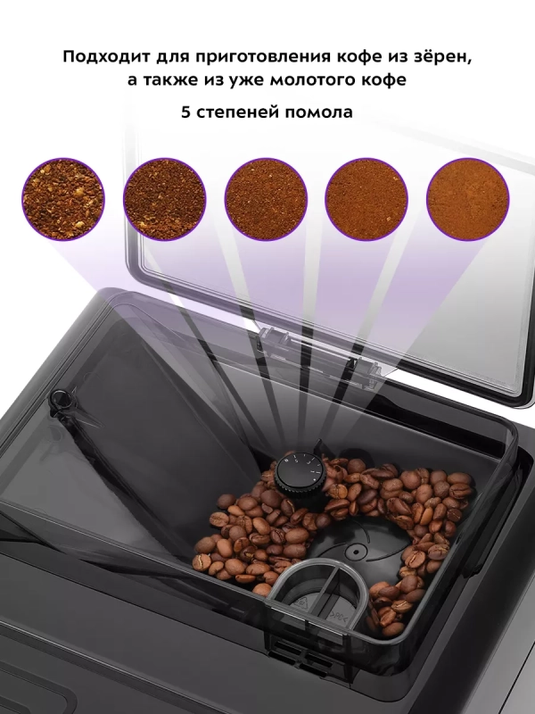 Кофемашина автоматическая КТ-7182 - 1100-1350 Вт