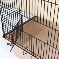 Клетка для шиншилл "Пижон" №11, складная, 80 х 50 х 46см, бежевая Клетка для шиншилл "Пижон" №11, складная, 80 х 50 х 46см, бежевая