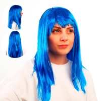 Карнавальный парик &laquo;Красотка&raquo;, цвет синий