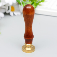 Печать для сургуча с деревянной ручкой "Бутон розы" 9х2,5х2,5 см Печать для сургуча с деревянной ручкой "Бутон розы" 9х2,5х2,5 см