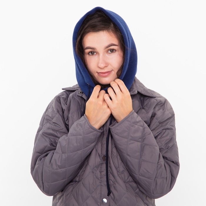 Шапка (капор) женский, цвет индиго, размер 54-58 Шапка (капор) женский, цвет индиго, размер 54-58