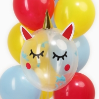 Набор шаров &laquo;Радужный единорог&raquo;, латекс, фольга, 10 шт.