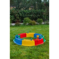 Песочница детская пластиковая, 136 &times; 136 &times; 18 см, с набором для игр, &laquo;Туба-Дуба&raquo;