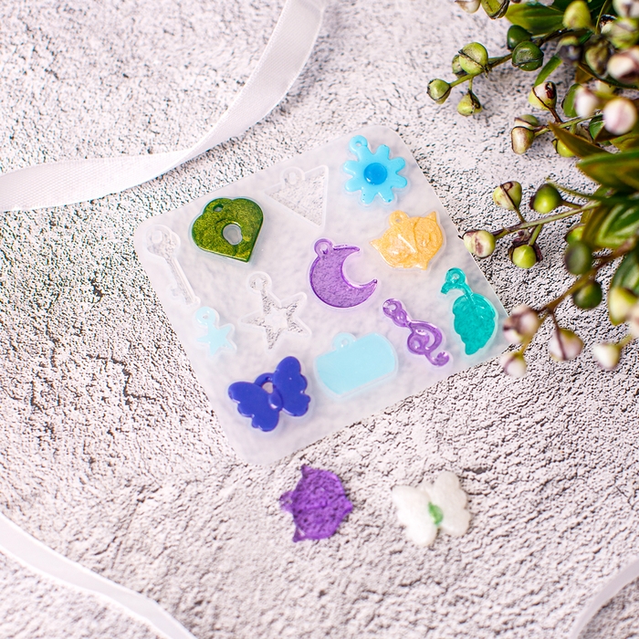 Форма силиконовая универсальная «Подвеска», 12 в 1 Форма силиконовая универсальная «Подвеска», 12 в 1