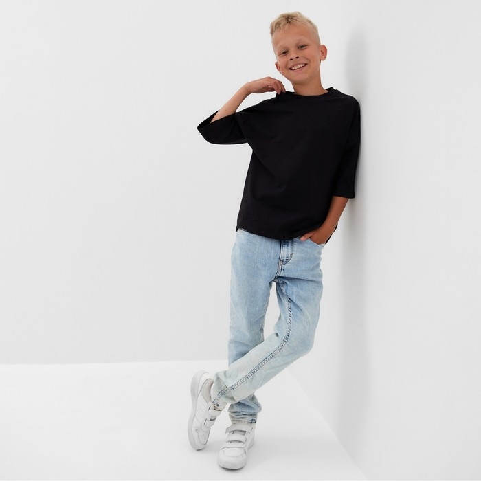 Футболка детская MINAKU цвет чёрный, рост 116 см