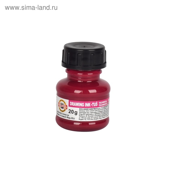 Тушь для письма и рисования 20 мл, Koh-I-Noor 1417/05, пурпурная Тушь для письма и рисования 20 мл, Koh-I-Noor 1417/05, пурпурная