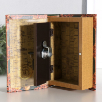 Сейф-книга дерево кожзам "Секрет богатства" 17х11х5 см Сейф-книга дерево кожзам "Секрет богатства" 17х11х5 см