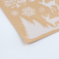 Виниловые наклейки на окна «Зимний лес», многоразовые, 70 х 25 см, Новый год Виниловые наклейки на окна «Зимний лес», многоразовые, 70 х 25 см, Новый год