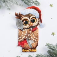 Ложка новогодняя с гравировкой &laquo;Удачи и счастья в Новом году&raquo;, на Новый год, 3 х 14 см