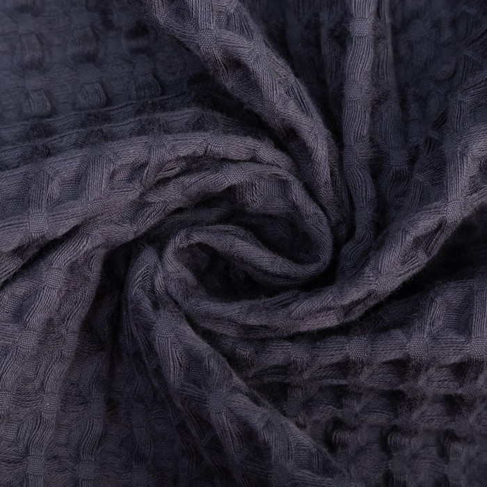 Килт вафельный банный Этель &laquo;Boho&raquo; 75*145 см. цв. темно-серый, 100% хл, 290 г/м2