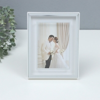 Фоторамка пластик на 1 фото 13х18 см "Лаконичный стиль" серебро бумага тиснение 18х2х23 см Фоторамка пластик на 1 фото 13х18 см "Лаконичный стиль" серебро бумага тиснение 18х2х23 см