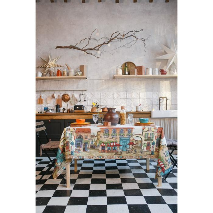 Скатерть &laquo;Этель: Италия&raquo;, 220 &times; 150 см, хлопок 100 %, саржа, 190 г/м&sup2;