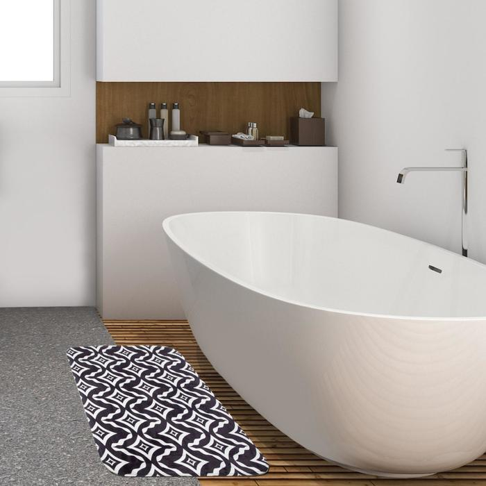 Коврик для ванной Этель Коврик для ванной Этель "Узор", 80х50 см, велюр