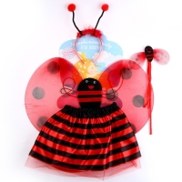 Карнавальный набор &laquo;Божья коровка&raquo; 4 предмета: юбка, крылья, жезл, ободок