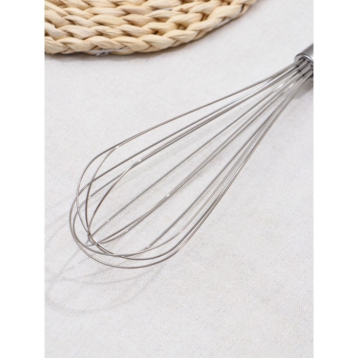 Венчик для взбивания Доляна &laquo;Стандарт&raquo;, 30&times;6,5 см, цвет серебристый