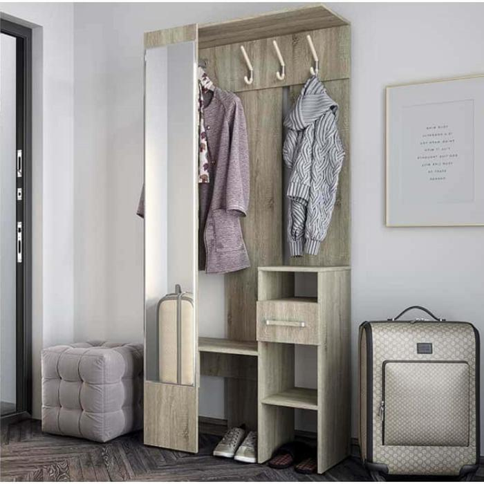 Прихожая Лига, 850х1850х338, Дуб сонома Прихожая Лига, 850х1850х338, Дуб сонома