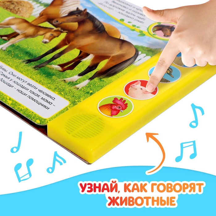 Музыкальная книга &laquo;Голоса на ферме&raquo;, 10 стр.