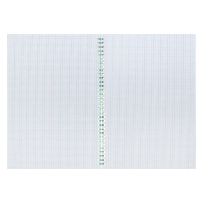 Тетрадь на гребне A4 60 листов в клетку Calligrata Зелёная, пластиковая обложка, блок офсет Тетрадь на гребне A4 60 листов в клетку Calligrata Зелёная, пластиковая обложка, блок офсет
