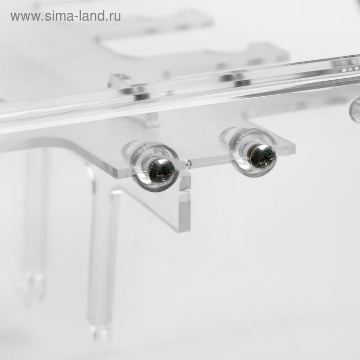 Подставка под очки 10 мест, 32&times;13&times;31 см, настольная, цвет прозрачный