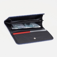 Кошелёк женский на кнопке, цвет синий Кошелёк женский на кнопке, цвет синий