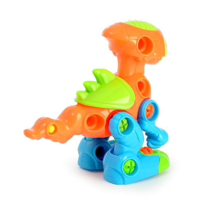 Конструктор для малышей &laquo;Динозаврик&raquo;, с отвёрткой, 38 деталей