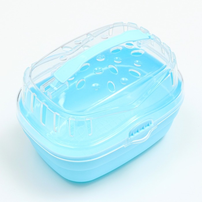 Переноска для грызунов Переноска для грызунов "Пижон", 23 х 16 х 15 см, синяя