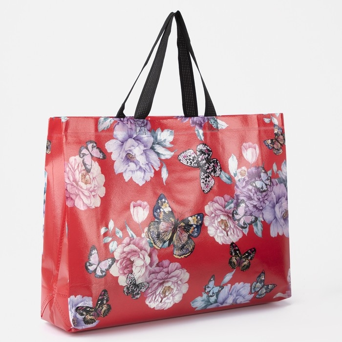 Сумка хозяйственная без застёжки, красный Сумка хозяйственная без застёжки, красный