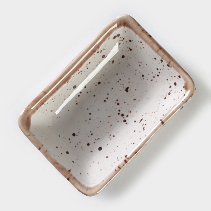 Соусник фарфоровый под соевый соус Punto bianca, 50 мл, 9,5&times;7 см