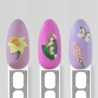 Наклейки для ногтей &laquo;Дары природы&raquo;, объёмные, разноцветные