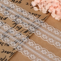 Кружево капроновое, 30 мм &times; 10 &plusmn; 1 м, цвет белый