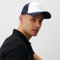 Бейсболка с сеткой MINAKU, цвет тёмно-синий, размер 56-58 Бейсболка с сеткой MINAKU, цвет тёмно-синий, размер 56-58