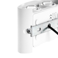 Светильник фасадный «Полусфера», FSD-072, 4 Вт, 4000К, 2 луча, IP65, 220 В, пластик, белый 1008420 Светильник фасадный «Полусфера», FSD-072, 4 Вт, 4000К, 2 луча, IP65, 220 В, пластик, белый 1008420