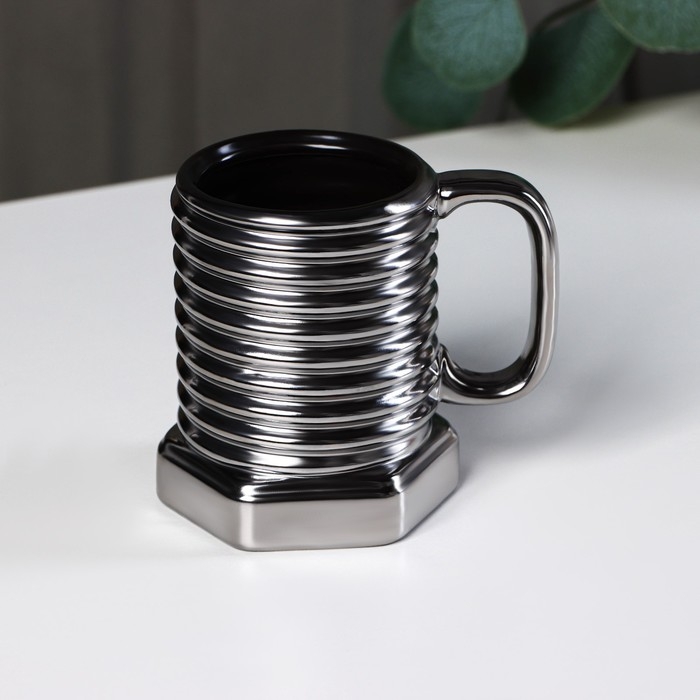 Кружка керамическая &laquo;Болт&raquo;, 350 мл, цвет МИКС