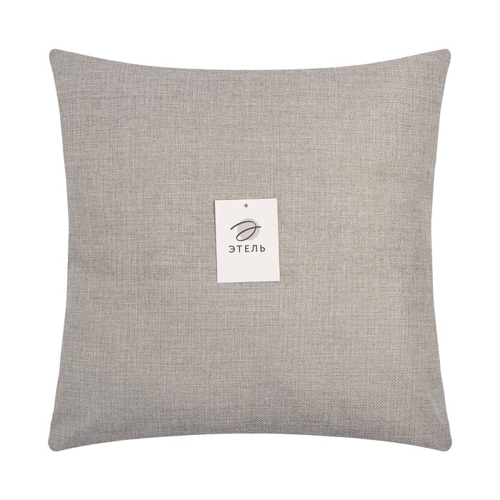 Наволочка декоративная Наволочка декоративная "Этель" рогожка 45*45 см серый, 100% п/э