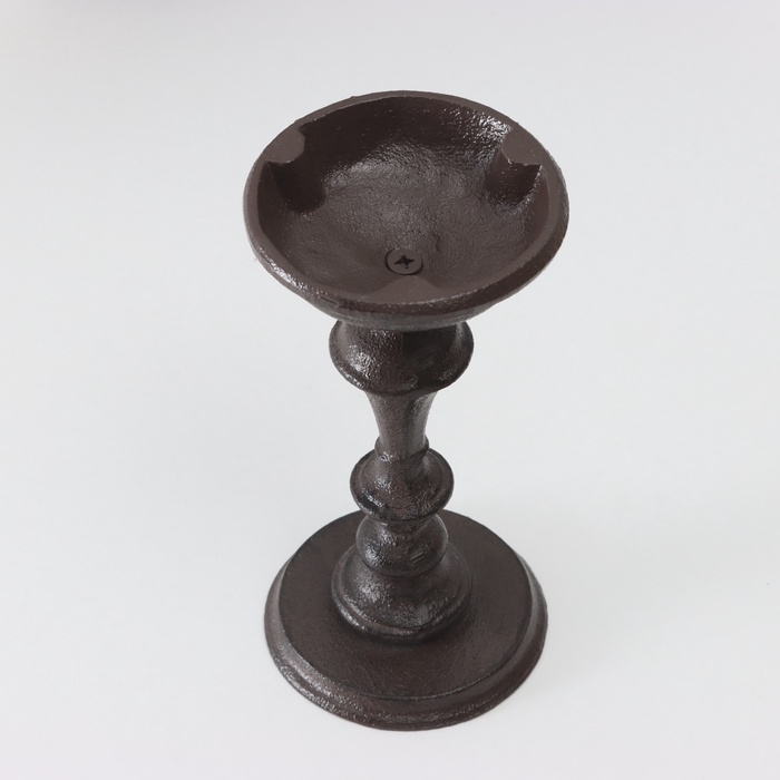 Подсвечник чугун на 1 свечу Подсвечник чугун на 1 свечу "Белль" d=7 см 9,6х9,6х20,3 см