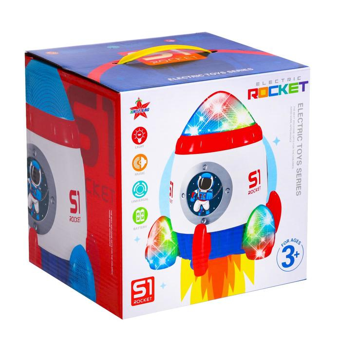 Ракета &laquo;Космос&raquo;, световые и звуковые эффекты, работает от батареек