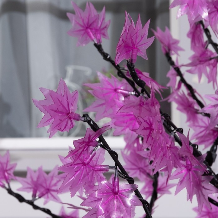 Светодиодное дерево &laquo;Фиолетовый клён&raquo; 1.5 м, 600 LED, постоянное свечение, 220 В, свечение белое