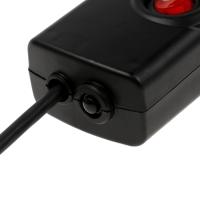 Сетевой фильтр Luazon Lighting, 5 розеток, 5 м, 3500 Вт, 3х1 мм2, 16 A, 220 В, c предохранителем, черный Сетевой фильтр Luazon Lighting, 5 розеток, 5 м, 3500 Вт, 3х1 мм2, 16 A, 220 В, c предохранителем, черный